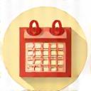 カレンダーのシンプルなイラスト